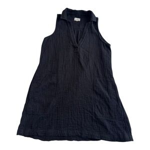 Lou & Grey Black Muslin Dress